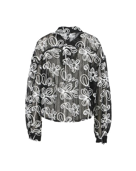 Freaky Nation Gray Flower Mesh Jacket