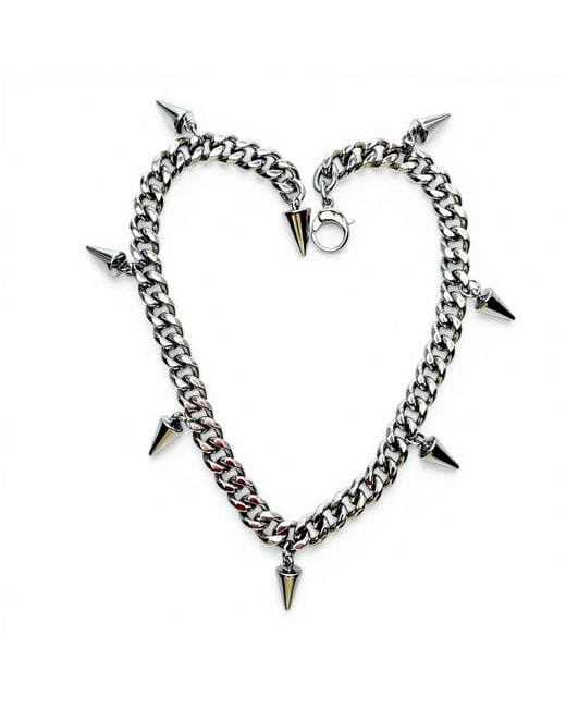 Jagged Halo Jewelry Metallic Fallon Stainless Steel Anklet