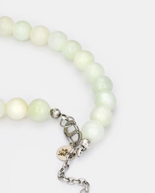 Kybele Studio Metallic Bonbon Necklace With Jade & Pearl Accent