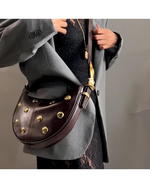 Indigolush Red Mini Hobo Studded Gilded Lure Cherry