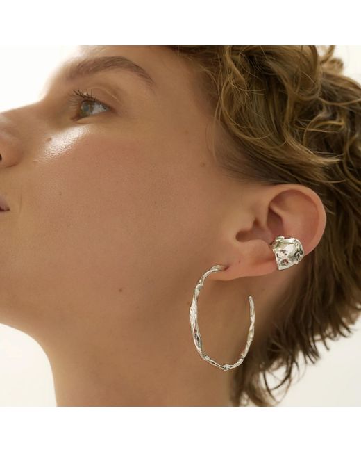 EVA REMENYI Metallic Talisman Chunky Ear Cuff