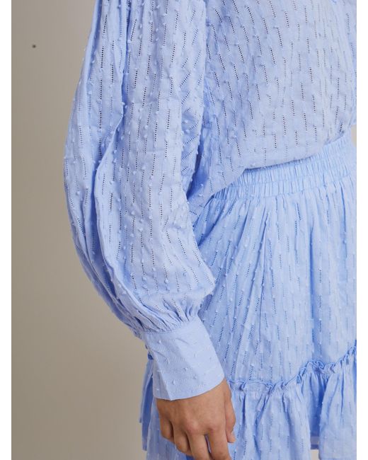 Lula-Ru Blue Ida Cotton Shirt