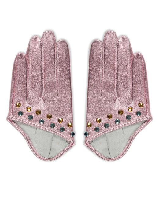 Black Cake Purple Starlight Crystal Finger Gloves – Electric