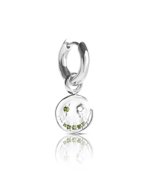Kasun Metallic Smile Hoop Earrings – October – Tourmaline –
