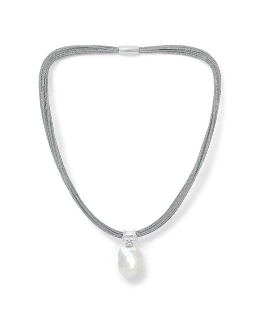 Pearls of the Orient Online Metallic Decus Large Baroque 'Fireball' Cultured Freshwater Pearl Drop On Multi-Strand Necklace