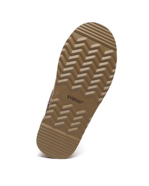 EverAu Australia Brown Wonga Leather Slippers