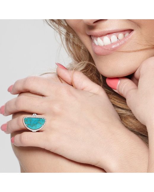 Artisan Blue Diamond Statement Ring
