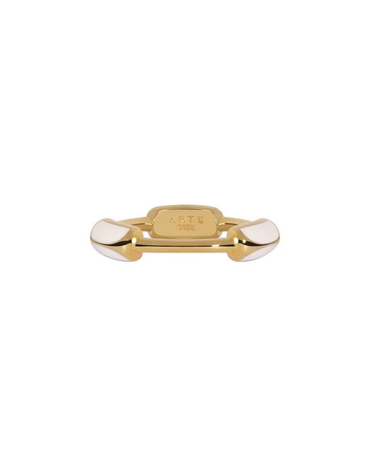 Arte Madrid Metallic Toggle Sculpted Dome Ring