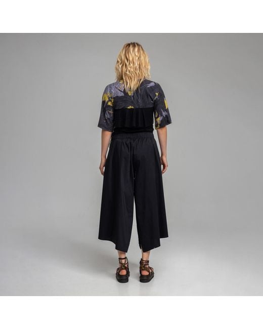 ARTISTA Black Rea Wide Leg Culottes