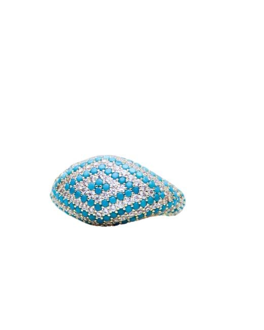 Native Gem Blue Axel Ring