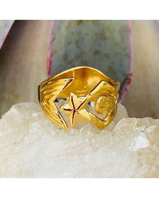 Lexi Jewelry Yellow She's My Lady Adjustable Mermaid Ring