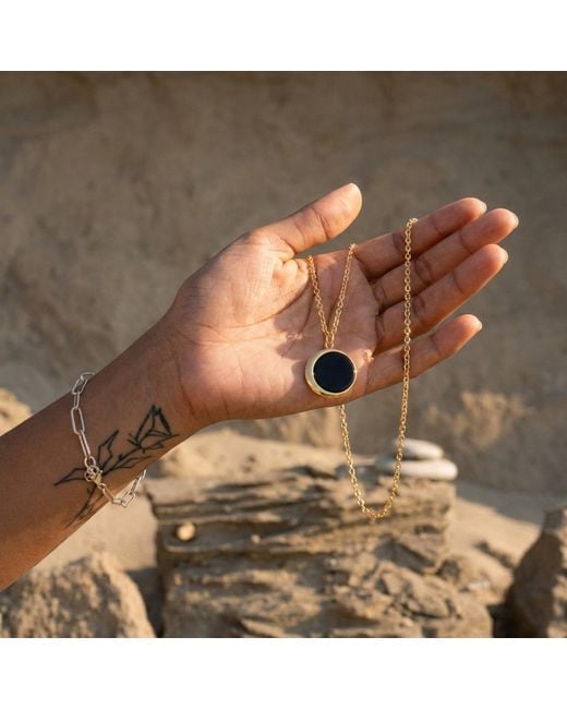 Ormiro Black Luna Shungite Emf Protection Necklace