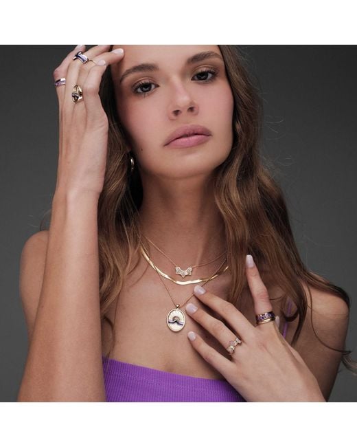 Glamrocks Jewelry Multicolor Peak Baguette Band Ring