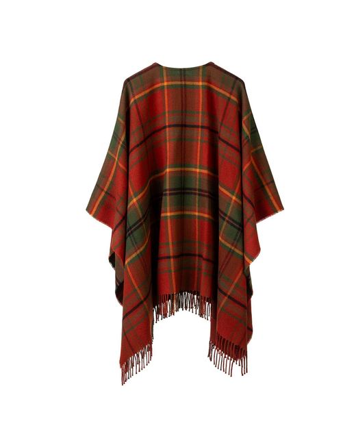 Araminta Campbell Ltd Red Autumn Woodland Walk Lambswool Serape