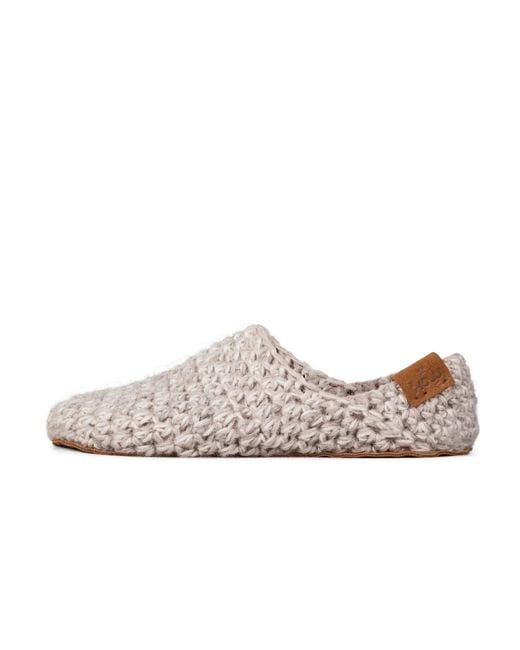 Kingdom of Wow Pink Neutrals Light Artisan Made Wool Slippers For for men