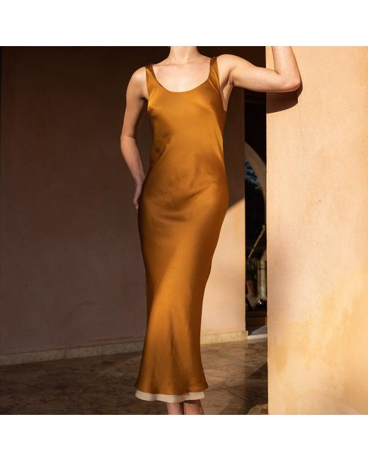 Roses Are Red Natural Neutrals Charlotte Reversible Dress Golden Vs Chocolat