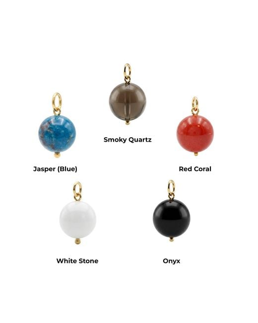 Jaredjamin Black Smooth Onyx Ball Earring Charms