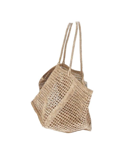 Zanatany Concepts Natural Gisette Tote Bag Beach Bag