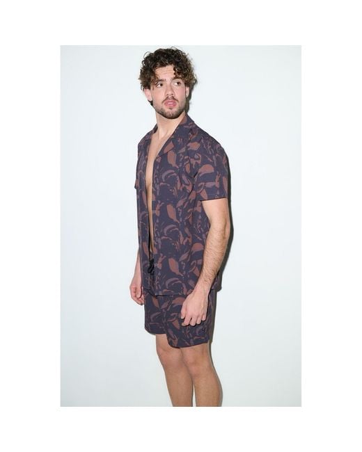 Playaluxe Purple Saint Tropez Cabana Set Espresso for men