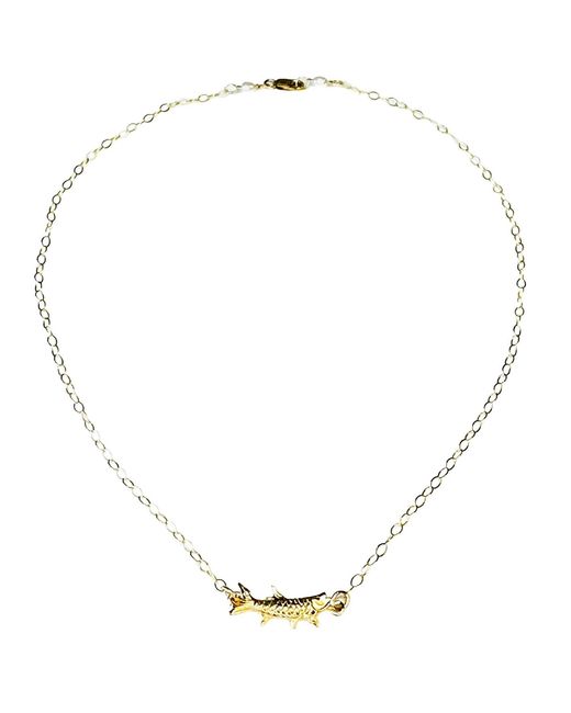 Lexi Jewelry Metallic Tarpon Fish Necklace