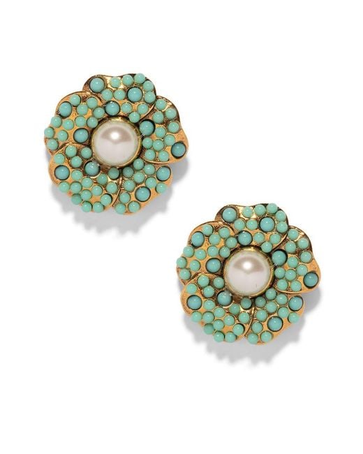 The Pink Reef Green Vintage Inspired Valencia Earring