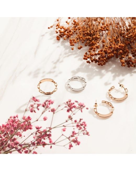 Ecce | Artisan Diamonds Metallic 14K Solid Diamond Chain Earring