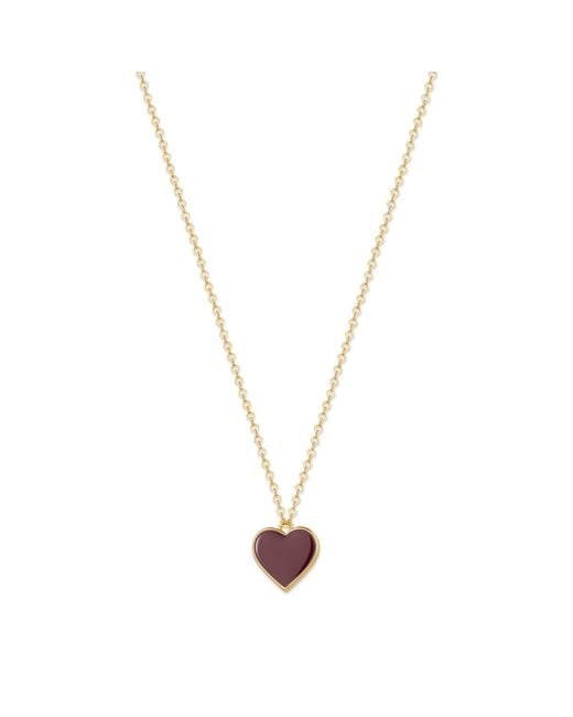 Rejected Hearts Club Metallic Single Hearted Girl Filled Necklace With Magnetic Clasp