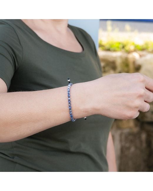 Harbour Uk Blue Orion Sodalite Rope Bracelet