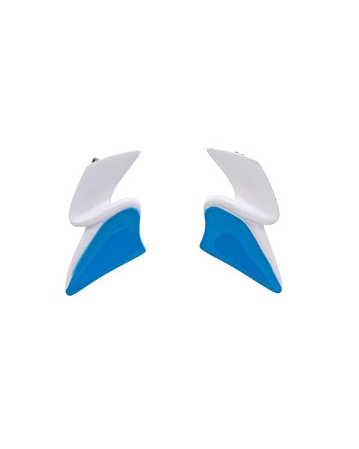 Mokuyobi Blue Lightning Flash Vintage Earrings