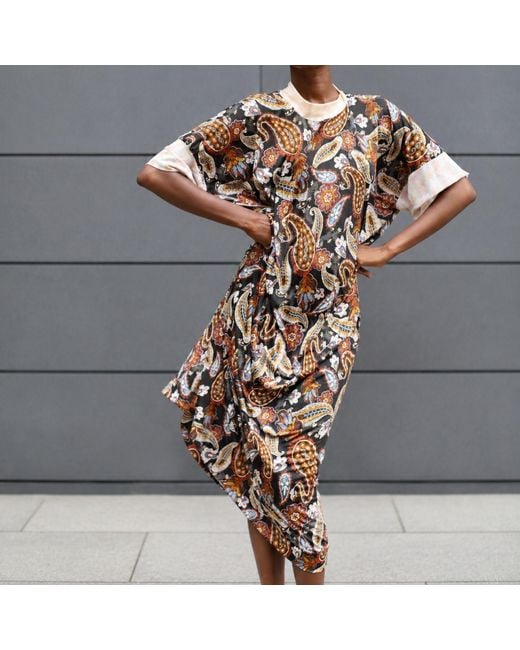 Miro Misljen Natural Nomad Paisley Maxi Dress