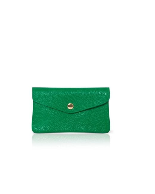 Betsy & Floss Green Medium Popper Leather Purse