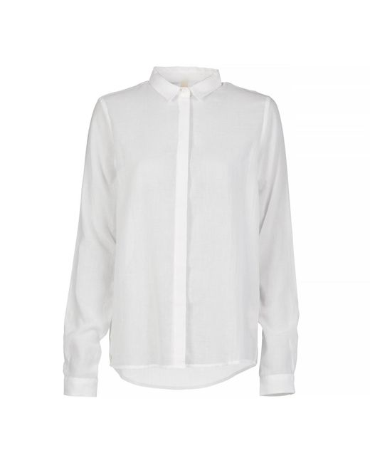 GROBUND White The Edith Shirt