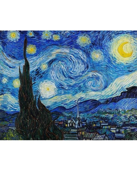 Heartfelt Layers Blue Van Gogh Starry Night