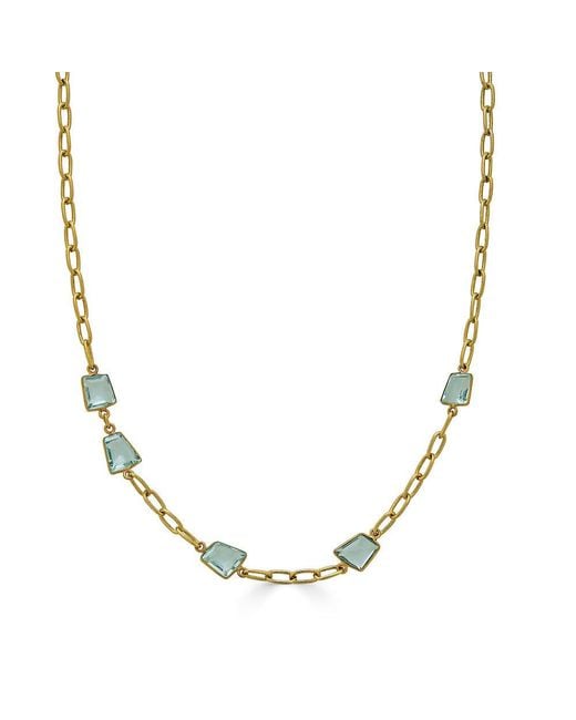 Loni Paul Jewelry Metallic Asymmetrical Quartz Crystal Necklace