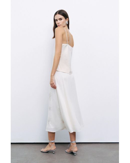 Nocturne White Blouse With Rope Straps