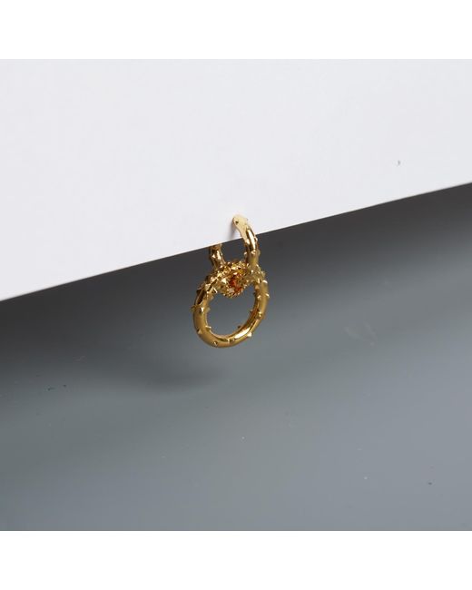 Kasun Metallic Small Double Hoop Earrings – Vermeil