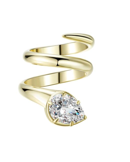 Onewildone Metallic When You Know You Know Twisted Snake Pinky Ring