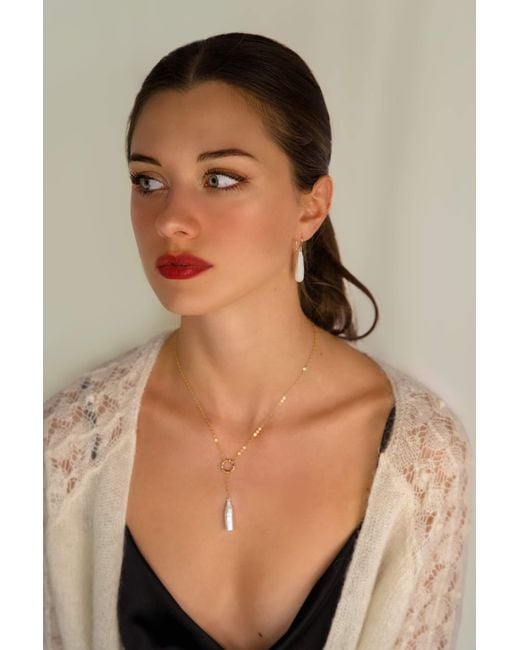 Katy Faye Metallic Gisèle Pearl Necklace