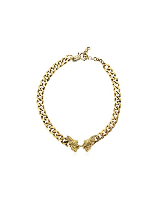 Bayemeyc Metallic Mian Angel Wing Choker Necklace