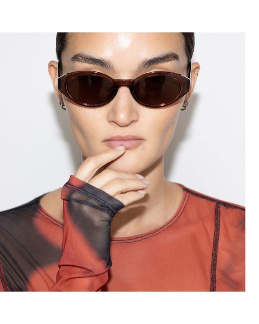 Reality Eyewear Brown The Demi