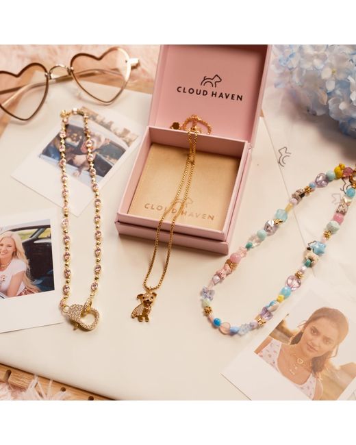 Cloud Haven Metallic Mini Cz Bulldog Pendant Necklace