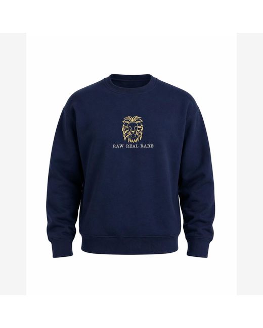 Nooltrends Blue Lion Embroidered Sweatshirt for men