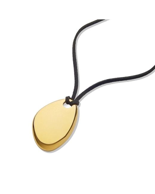 Bermuda Watch Company Metallic Maivelle Darcy Velvet Pendant Necklace