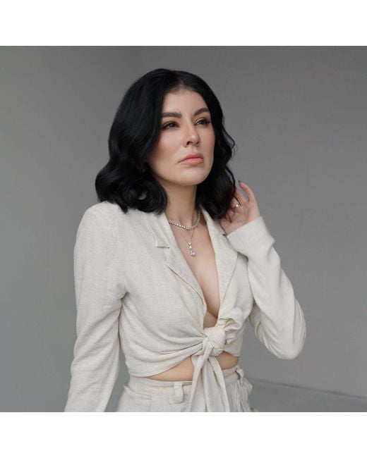 Viviana Halil Metallic The Coco Premium Zirconia Necklace