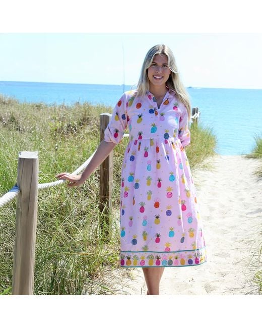 Mary Marshmallow Multicolor Frannie Dress Long