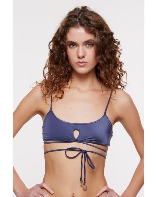 Bianca Resortwear Blue Romi Bikini Top