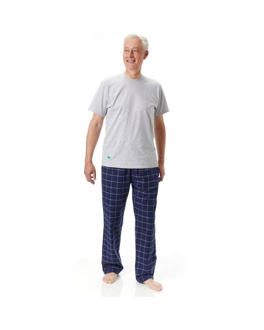 Lounge Blue Loungewear Trousers-Pants Regular Length Sea Otter Design for men