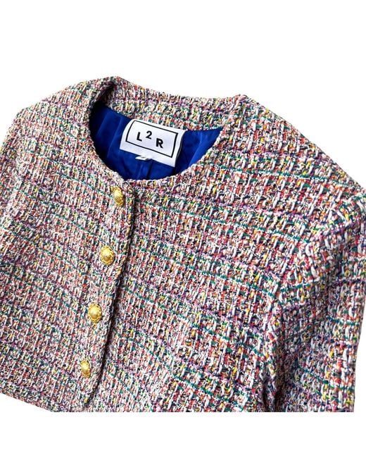 L2R THE LABEL Purple Spencer Jacket