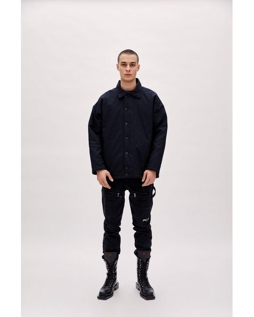 Pcfg Blue Oversized Puffer Jacket for men