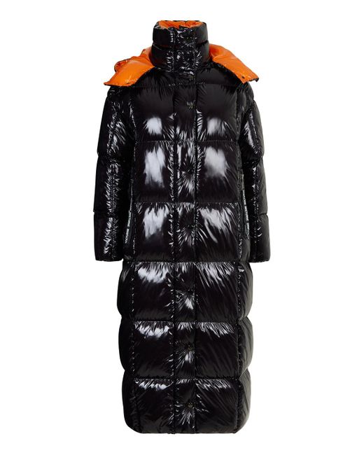 Nocturne Black Hooded Puffer Coat